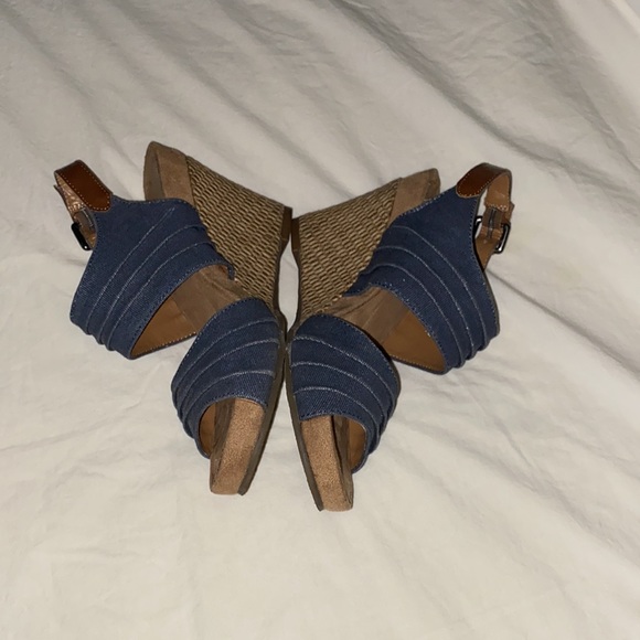 Blue jean wedges - Picture 3 of 5